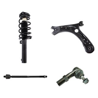 TRQ® - Front Driver Side Complete Strut Assembly with Control Arm and Tie Rod End Kit