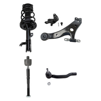 TRQ® - Front Driver Side Strut with Control Arm and Tie Rod End Kit