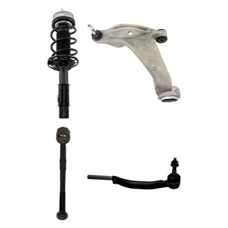 TRQ® - Front Driver Side Strut with Control Arm and Tie Rod End Kit