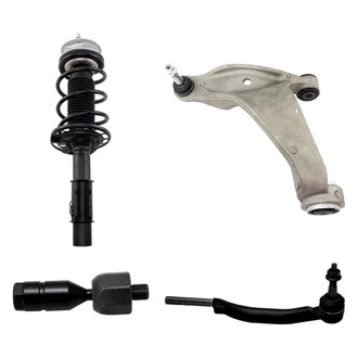 TRQ® - Front Driver Side Strut with Control Arm and Tie Rod End Kit