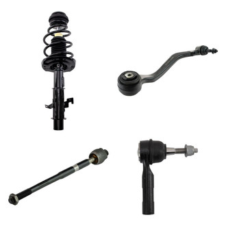TRQ® - Front Driver Side Strut with Control Arm and Tie Rod End Kit