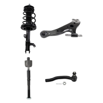 TRQ® - Front Driver Side Strut with Control Arm and Tie Rod End Kit
