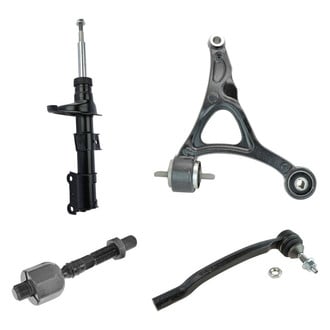 TRQ® - Shock Absorber with Control Arm and Tie Rod End Kit