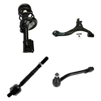 TRQ® - Front Passenger Side Complete Strut Assembly with Control Arm and Tie Rod End Kit
