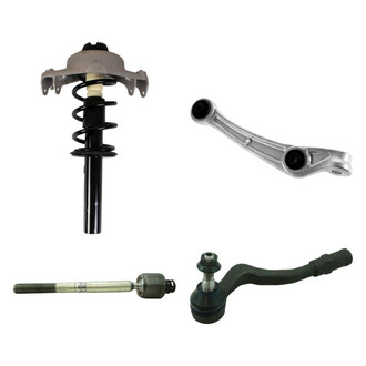 TRQ® - Front Passenger Side Strut with Control Arm and Tie Rod End Kit