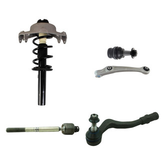 TRQ® - Front Passenger Side Strut with Control Arm and Tie Rod End Kit