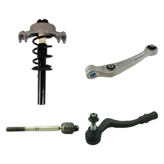 TRQ® - Front Passenger Side Strut with Control Arm and Tie Rod End Kit