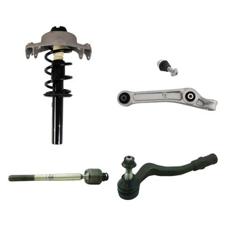TRQ® - Front Passenger Side Strut with Control Arm and Tie Rod End Kit