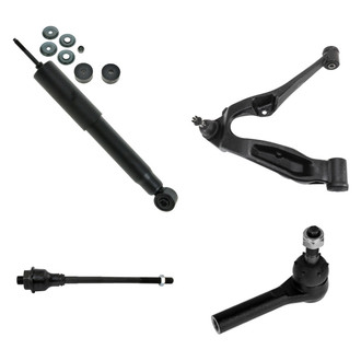 TRQ® - Shock Absorber with Control Arm and Tie Rod End Kit