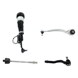 TRQ® - Front Passenger Side Strut with Control Arm and Tie Rod End Kit