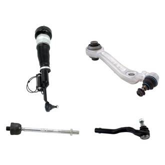 TRQ® - Front Passenger Side Strut with Control Arm and Tie Rod End Kit