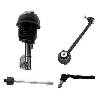 TRQ® - Shock Absorber with Control Arm and Tie Rod End Kit