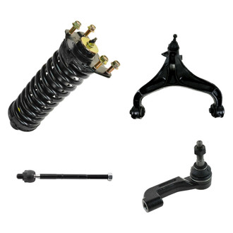 TRQ® - Front Passenger Side Complete Strut Assembly with Control Arm and Tie Rod End Kit