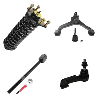 TRQ® - Front Passenger Side Complete Strut Assembly with Control Arm and Tie Rod End Kit