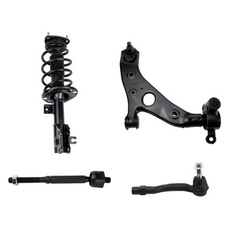 TRQ® - Front Passenger Side Strut with Control Arm and Tie Rod End Kit