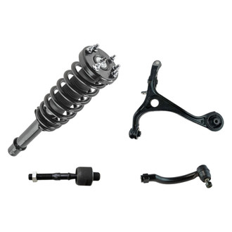 TRQ® - Front Passenger Side Complete Strut Assembly with Control Arm and Tie Rod End Kit