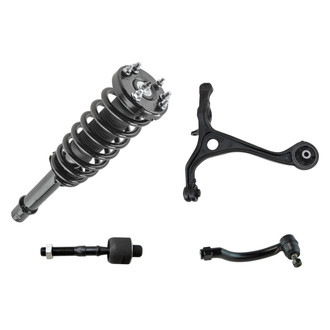 TRQ® - Front Passenger Side Complete Strut Assembly with Control Arm and Tie Rod End Kit