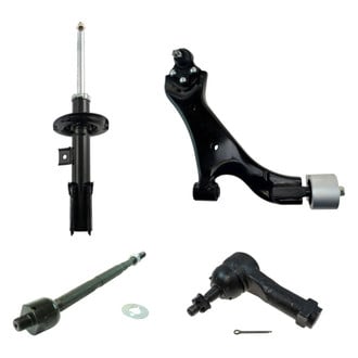 TRQ® - Shock Absorber with Control Arm and Tie Rod End Kit