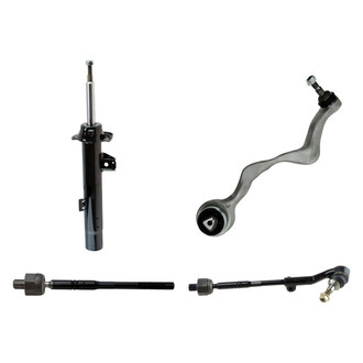 TRQ® - Front Passenger Side Strut with Control Arm and Tie Rod End Kit