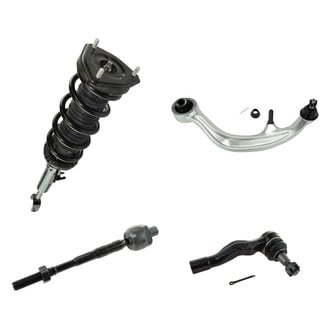 TRQ® - Front Passenger Side Complete Strut Assembly with Control Arm and Tie Rod End Kit