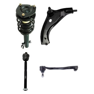 TRQ® - Front Passenger Side Complete Strut Assembly with Control Arm and Tie Rod End Kit