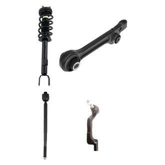 TRQ® - Shock Absorber with Control Arm and Tie Rod End Kit