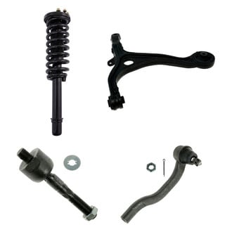TRQ® - Front Passenger Side Complete Strut Assembly with Control Arm and Tie Rod End Kit