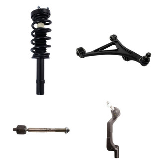 TRQ® - Front Passenger Side Complete Strut Assembly with Control Arm and Tie Rod End Kit