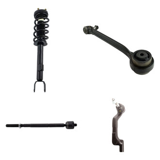 TRQ® - Front Passenger Side Complete Strut Assembly with Control Arm and Tie Rod End Kit