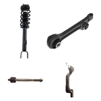 TRQ® - Front Passenger Side Complete Strut Assembly with Control Arm and Tie Rod End Kit