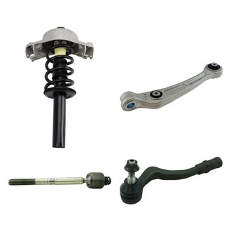 TRQ® - Front Passenger Side Strut with Control Arm and Tie Rod End Kit