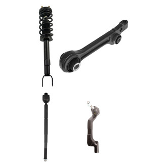TRQ® - Front Passenger Side Complete Strut Assembly with Control Arm and Tie Rod End Kit