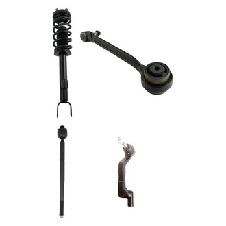 TRQ® - Front Passenger Side Complete Strut Assembly with Control Arm and Tie Rod End Kit