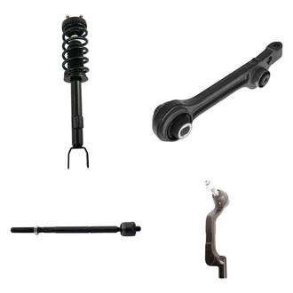 TRQ® - Front Passenger Side Complete Strut Assembly with Control Arm and Tie Rod End Kit