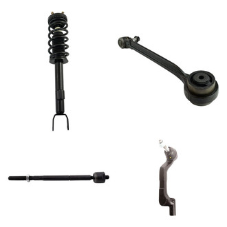 TRQ® - Front Passenger Side Complete Strut Assembly with Control Arm and Tie Rod End Kit