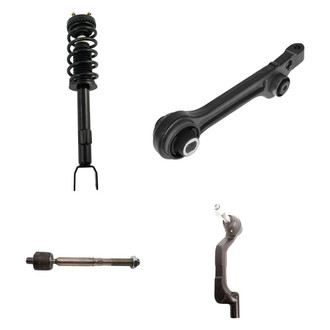 TRQ® - Front Passenger Side Complete Strut Assembly with Control Arm and Tie Rod End Kit