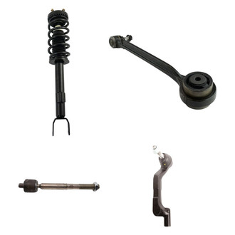 TRQ® - Front Passenger Side Complete Strut Assembly with Control Arm and Tie Rod End Kit