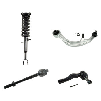 TRQ® - Front Passenger Side Complete Strut Assembly with Control Arm and Tie Rod End Kit
