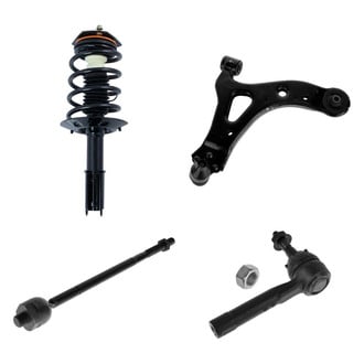 TRQ® - Front Passenger Side Complete Strut Assembly with Control Arm and Tie Rod End Kit