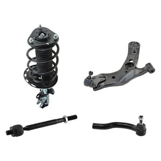 TRQ® - Front Passenger Side Complete Strut Assembly with Control Arm and Tie Rod End Kit