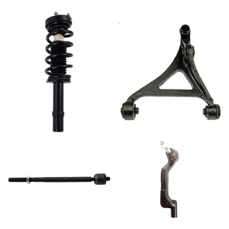 TRQ® - Front Passenger Side Complete Strut Assembly with Control Arm and Tie Rod End Kit
