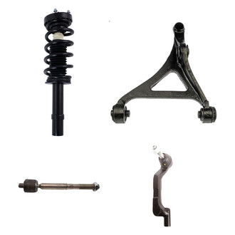 TRQ® - Front Passenger Side Complete Strut Assembly with Control Arm and Tie Rod End Kit