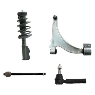 TRQ® - Front Passenger Side Complete Strut Assembly with Control Arm and Tie Rod End Kit