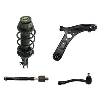 TRQ® - Front Passenger Side Complete Strut Assembly with Control Arm and Tie Rod End Kit