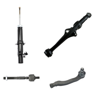 TRQ® - Front Passenger Side Strut with Control Arm and Tie Rod End Kit