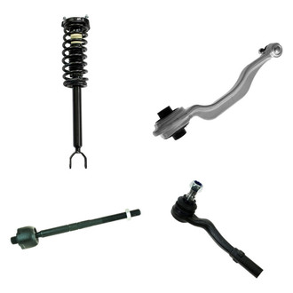 TRQ® - Front Passenger Side Complete Strut Assembly with Control Arm and Tie Rod End Kit