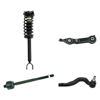 TRQ® - Front Passenger Side Complete Strut Assembly with Control Arm and Tie Rod End Kit