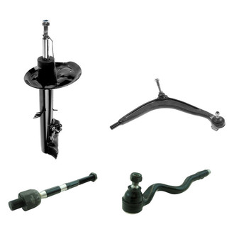 TRQ® - Front Passenger Side Strut with Control Arm and Tie Rod End Kit