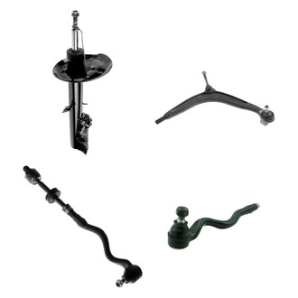TRQ® - Front Passenger Side Strut with Control Arm and Tie Rod End Kit