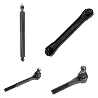 TRQ® - Front Passenger Side Shock Absorber with Control Arm and Tie Rod End Kit